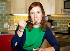 female dog food tester