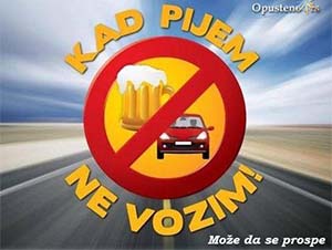 kad pijem ne vozim