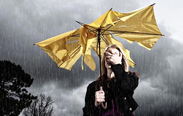 Kiša sa jakim vjetrom