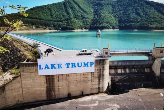 Srbi sa Kosova jezero Gazivode nazvali po Trumpu PCNEN