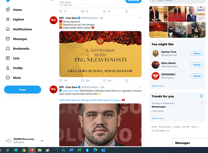 ne organizuju