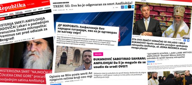 DFC: Teorije zavjere i dezinformacije o smrti mitropolita Amfilohija