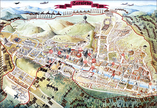 ilustracija Šum umjesto slike: Sarajevo safari i mediji