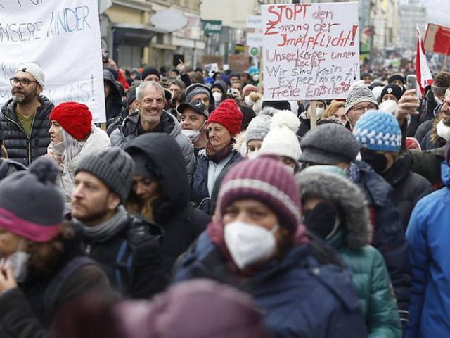 austrija protest