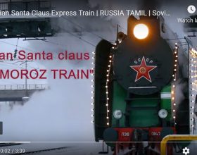 Deda Mraz kroz Rusiju putuje vozom (video)