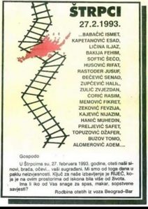 33 godine od otmice iz voza 671 u Štrpcima