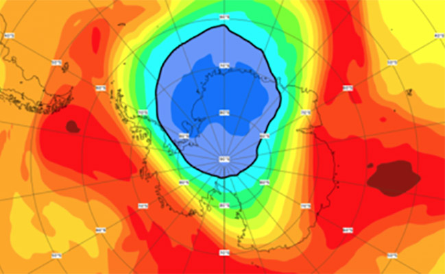 Ozonska rupa iznad Antarktika vraća se u normalu