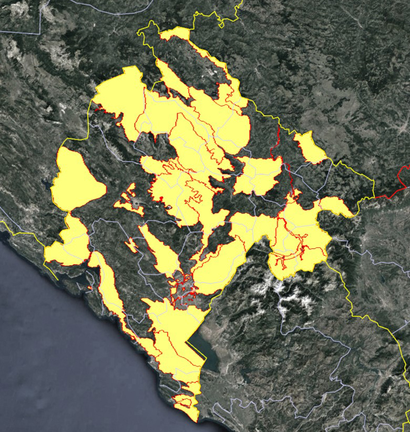 Separatisti rovare u pet crnogorskih opština