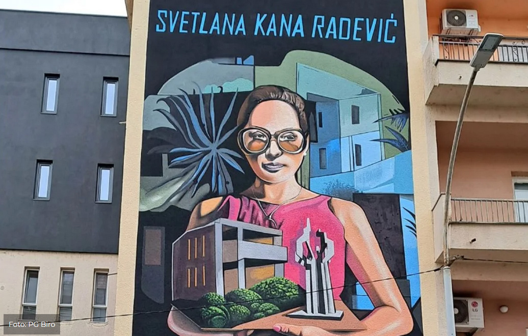 Svetlana Kana Radević dobila mural u Podgorici - PCNEN