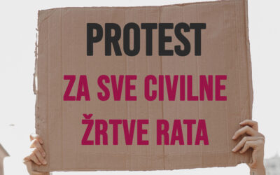 Protest 'za sve civilne žrtve rata'