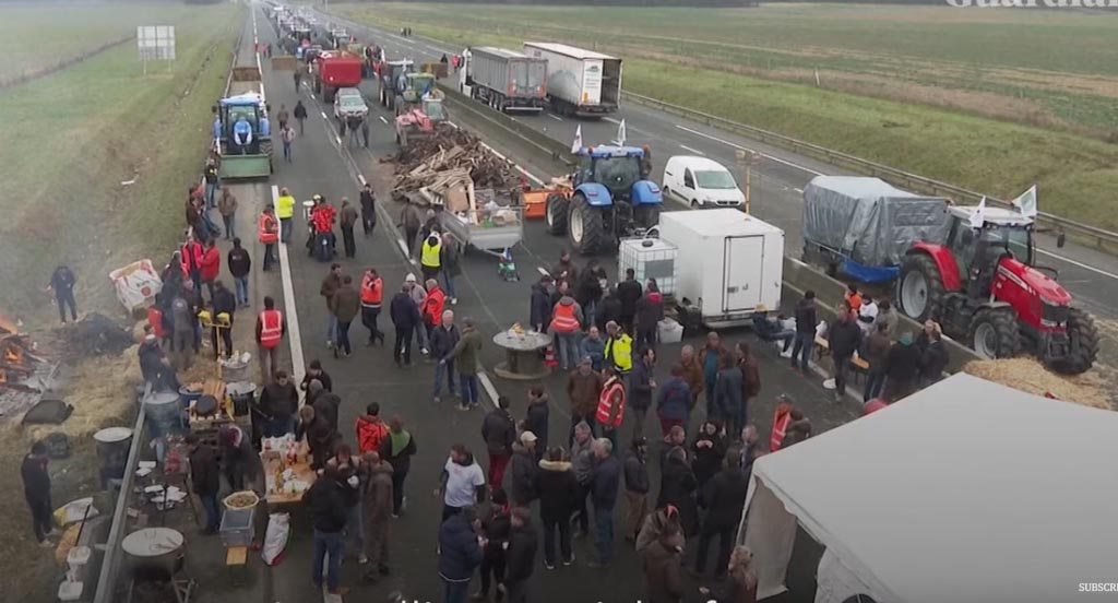 Belgijski poljoprivrednici blokirali autoputeve širom države