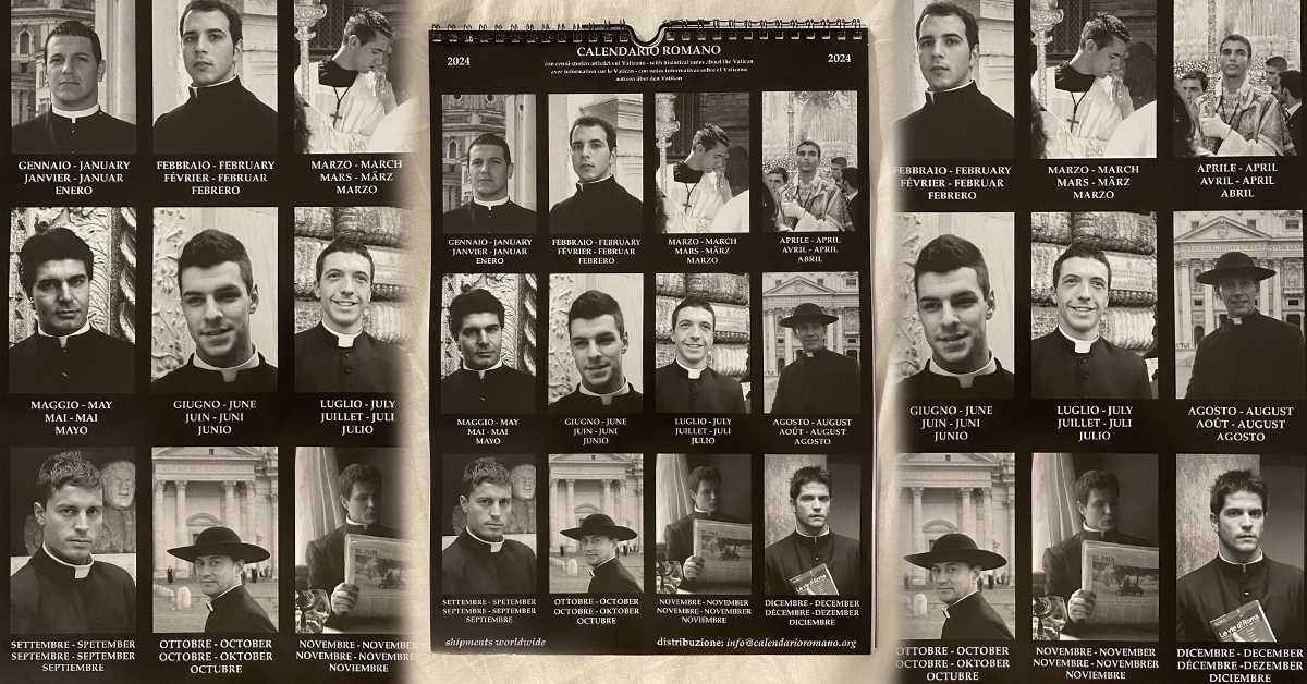 Likovi na kalendaru „zgodnih sveštenika“ uopšte nisu sveštenici