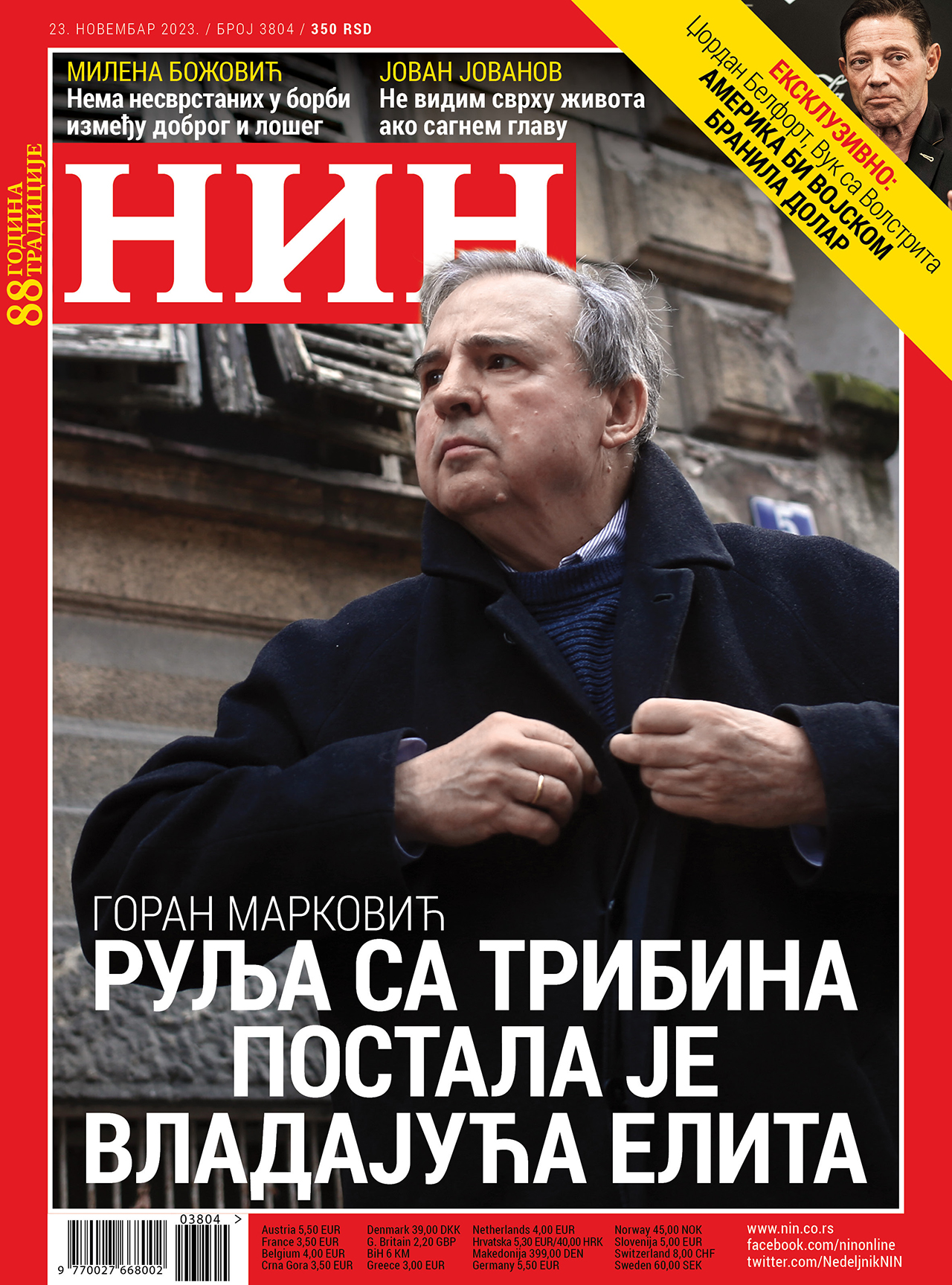 Poslednji broj NIN-a kakav poznajemo pojaviće se 8. februara