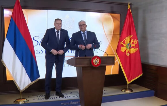 BiH uputila protestnu notu Crnoj Gori nakon sastanka Mandića i Dodika u Podgorici