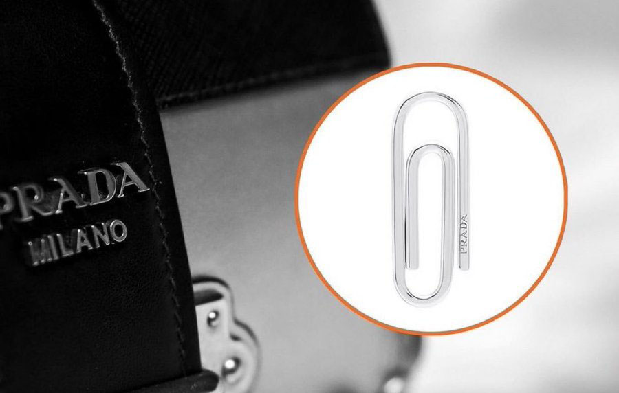 Prada spajalica od srebra