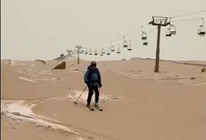 Pustinjski pijesam prekrio skijalište
