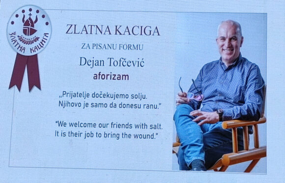 Dejanu Tofčeviću 'Zlatna kaciga'