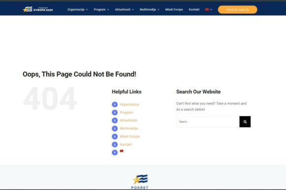 izbrisana strana pes