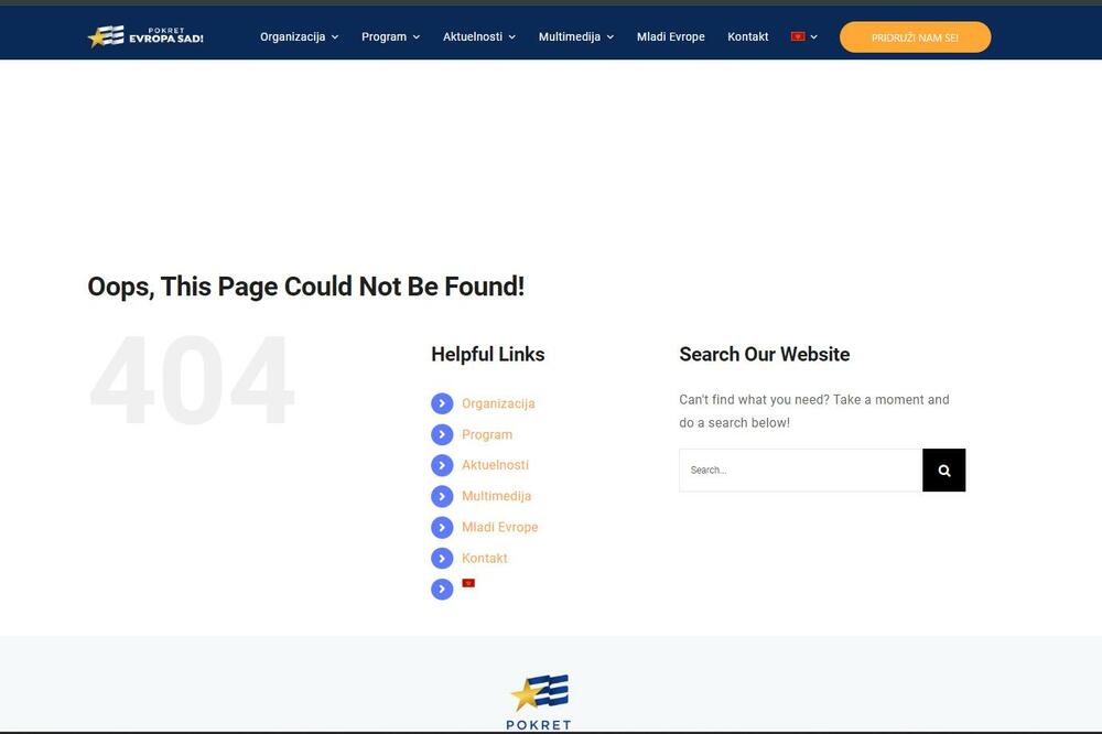 izbrisana strana pes