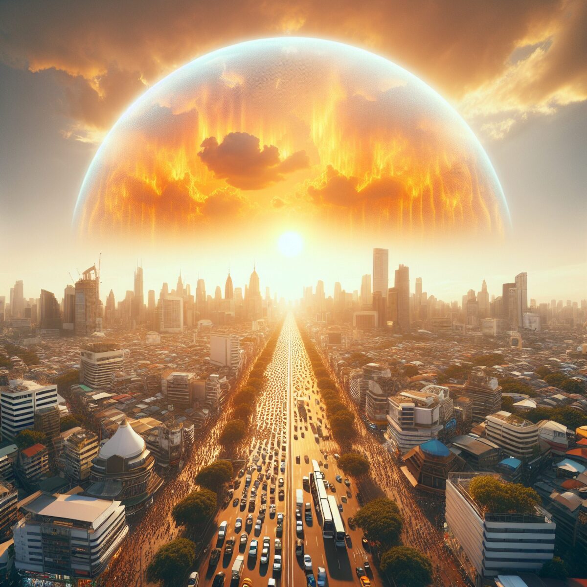 heat,dome,over,a,city