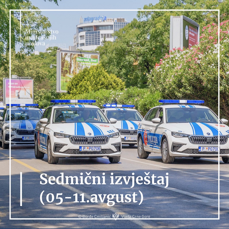 mup sedmicni izvjestaj