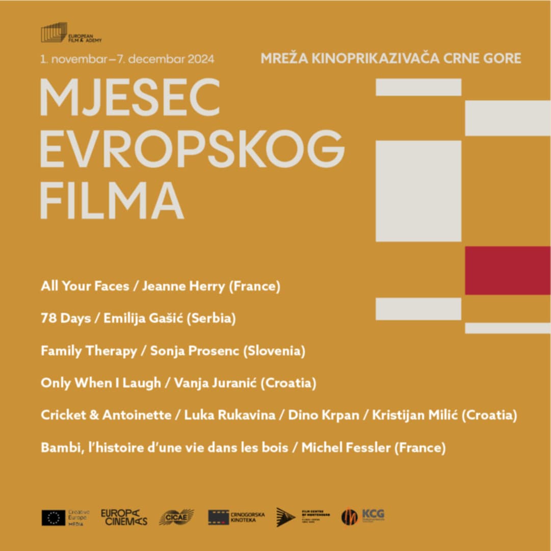 ‘Mjesec evropskog filma’ u 12 crnogorskih gradova