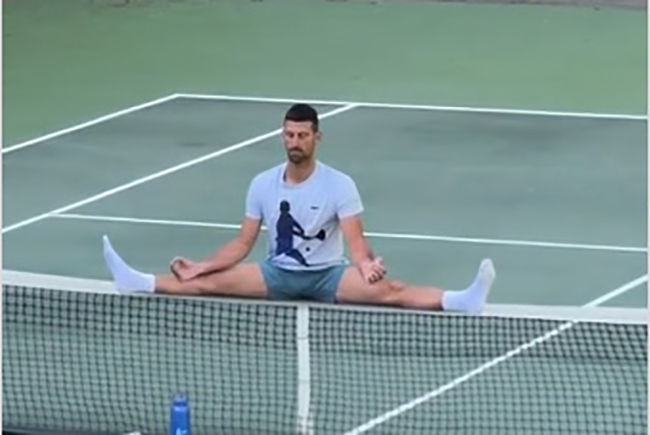 Đokovićeva špaga na mreži (video)