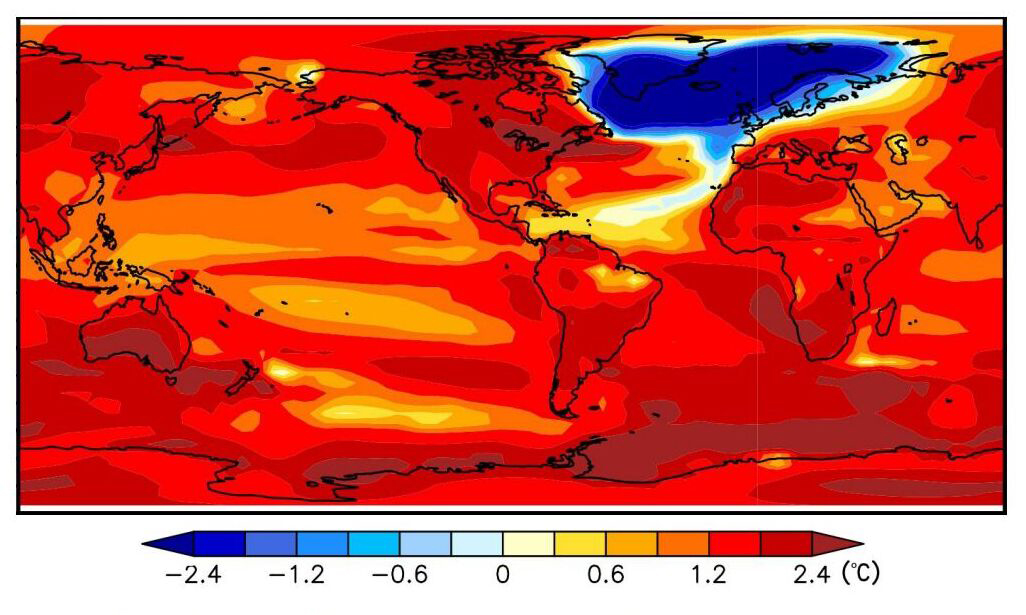 Okolo toplo, na sjeveru Evrope smrzać
