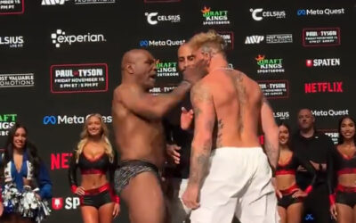 Tajson ošamario izazivača (video)