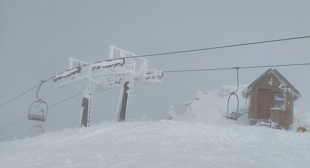 Bjelasica, Ćupovi Snijeg i susnježica u višim predjelima na sjeveru CG