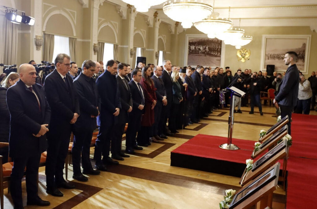 Komemoracija na Cetinju bez Spajića, čelnika policije, funkcionera Demokrata, NSD-a, DNP-a…