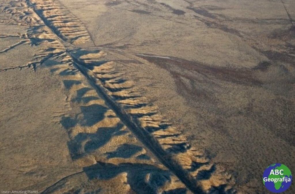 Kalifornija na mreži rasjednih linija