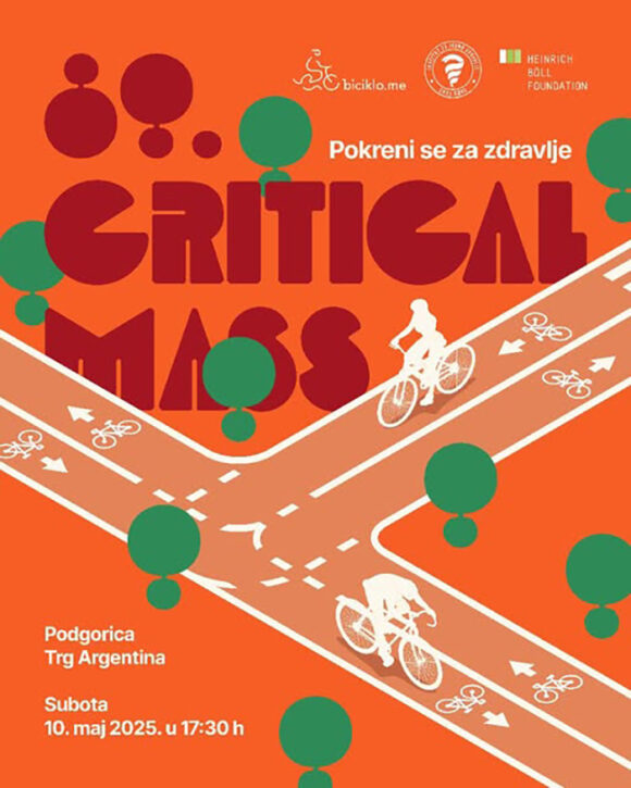 Danas nova vožnja Critical Mass: Pokreni se za zdravlje