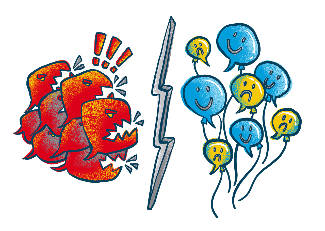 ilustracija Digitalni prostor razotkriva podjele i netrpeljivost u Crnoj Gori