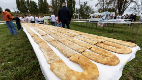 Selo Jaškovo kod Ozlja (Hrvatska), nedaleko od granice sa Slovenijom, je potvrdilo status svjetskog sela štrudle, nakon što je tamo ispečena najduža štrudla na svijetu