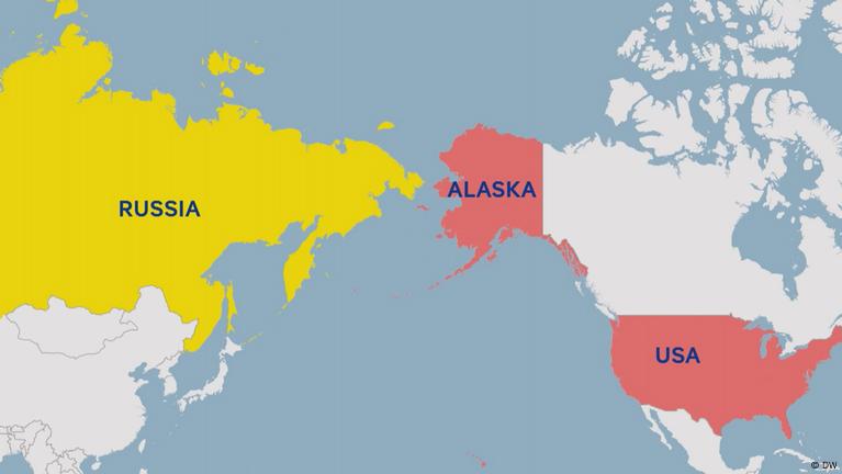 mapa Ko prodade Aljasku?