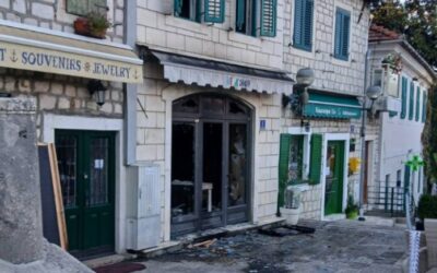 Zapaljena suvenirnica u Herceg Novom, vlasništvo turskog državljanina