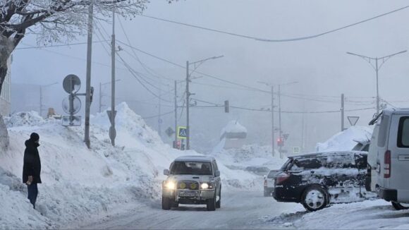 Kmčatka se guši u snijegu