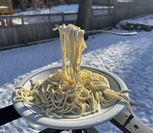 Mraz zaledio špagete